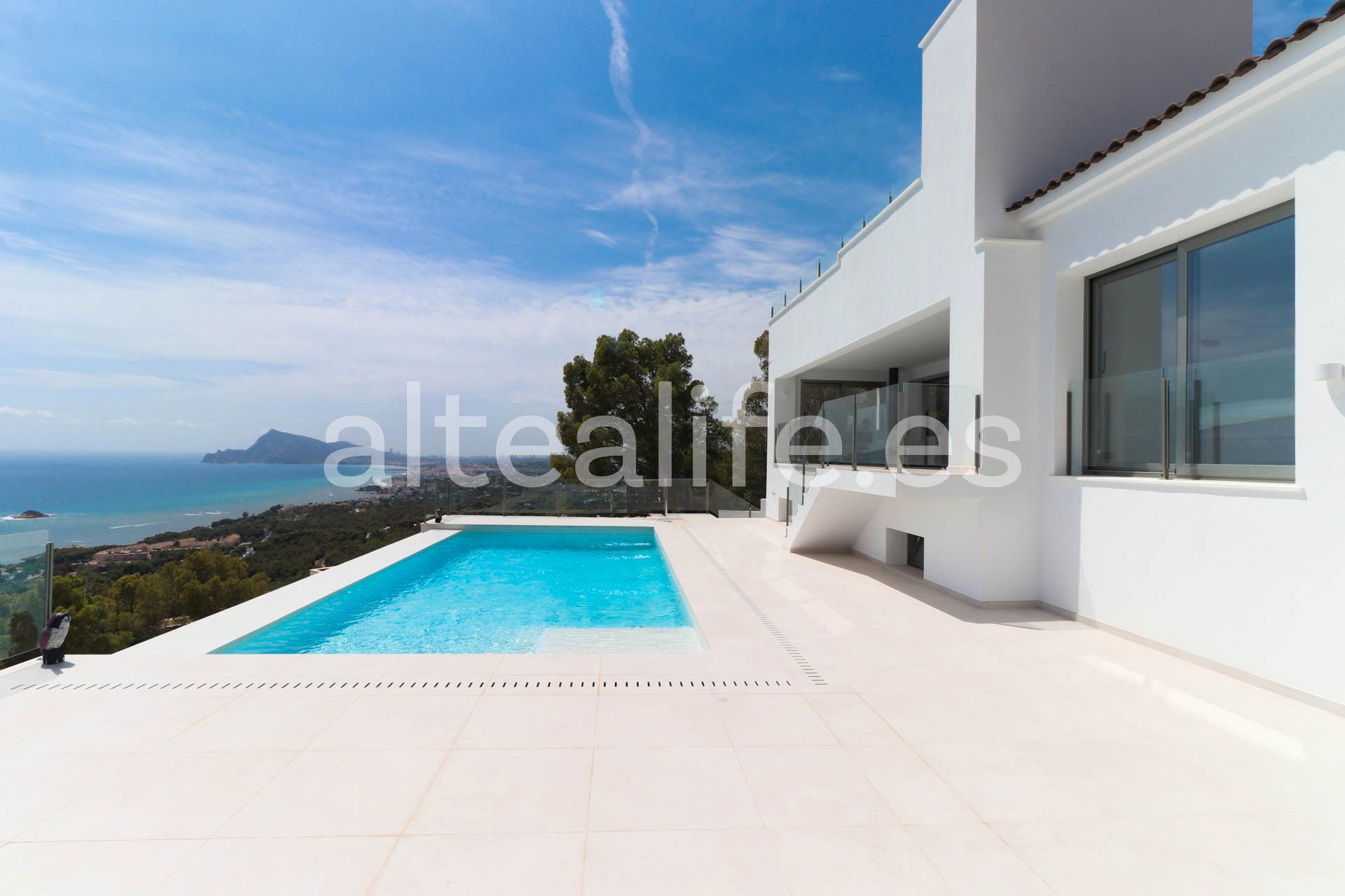 Vista exterior de Casa o chalet en venta en Altea con Aire acondicionado, Jardín privado y Terraza