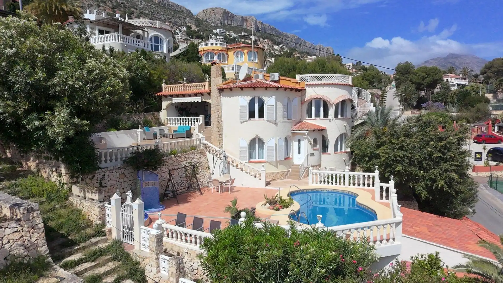 Vista exterior de Casa o chalet en venta en Calpe / Calp con Aire acondicionado, Calefacción y Jardín privado