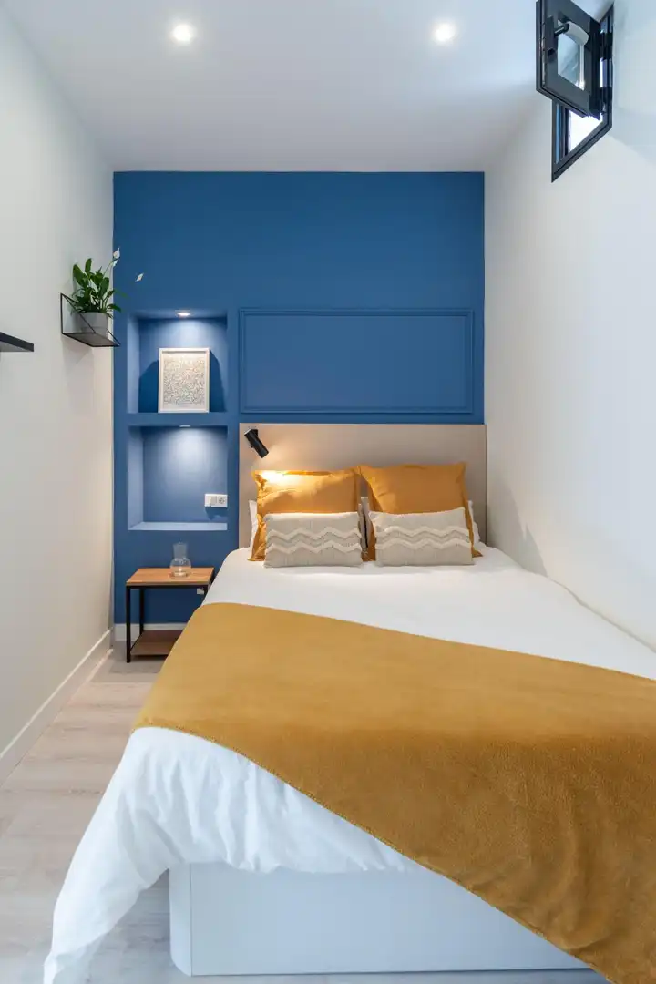 Bedroom of Study for rent in Madrid  with Air Conditioner, Heating and Furnished