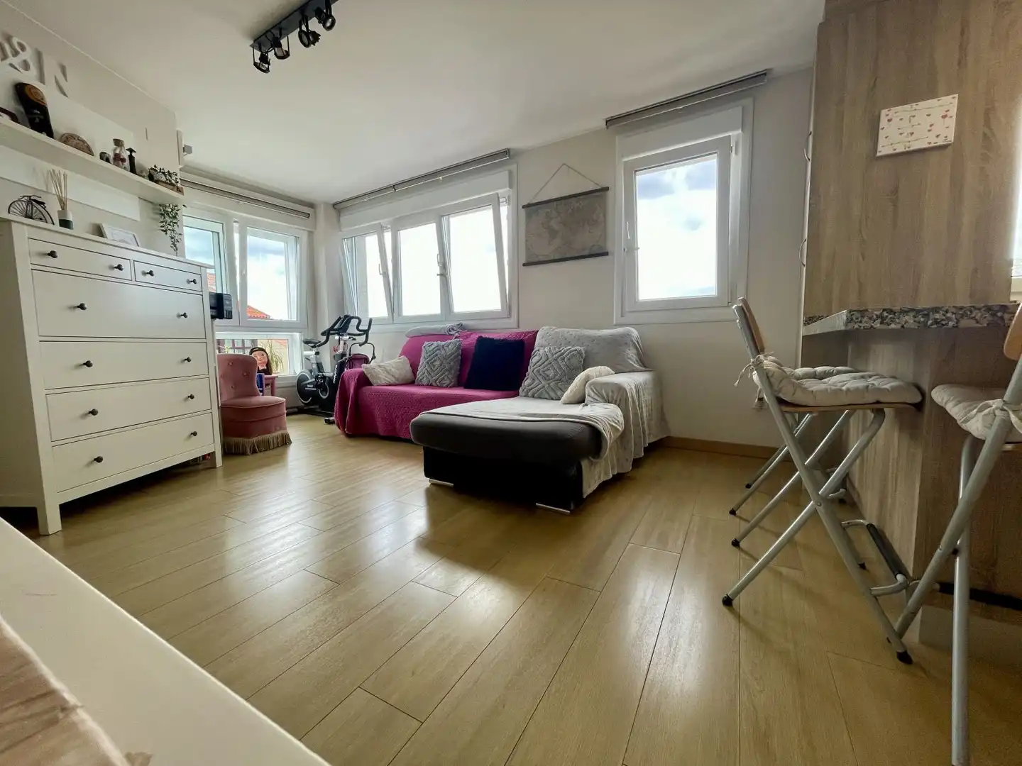 Sala de estar de Piso en venta en A Coruña Capital  con Calefacción