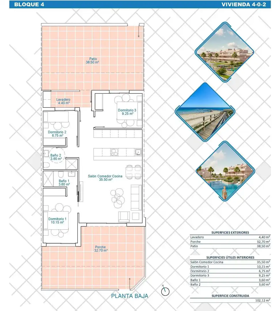 Piano terra con piscina in vendita a Pilar de la Horadada ciudad, imagen 28