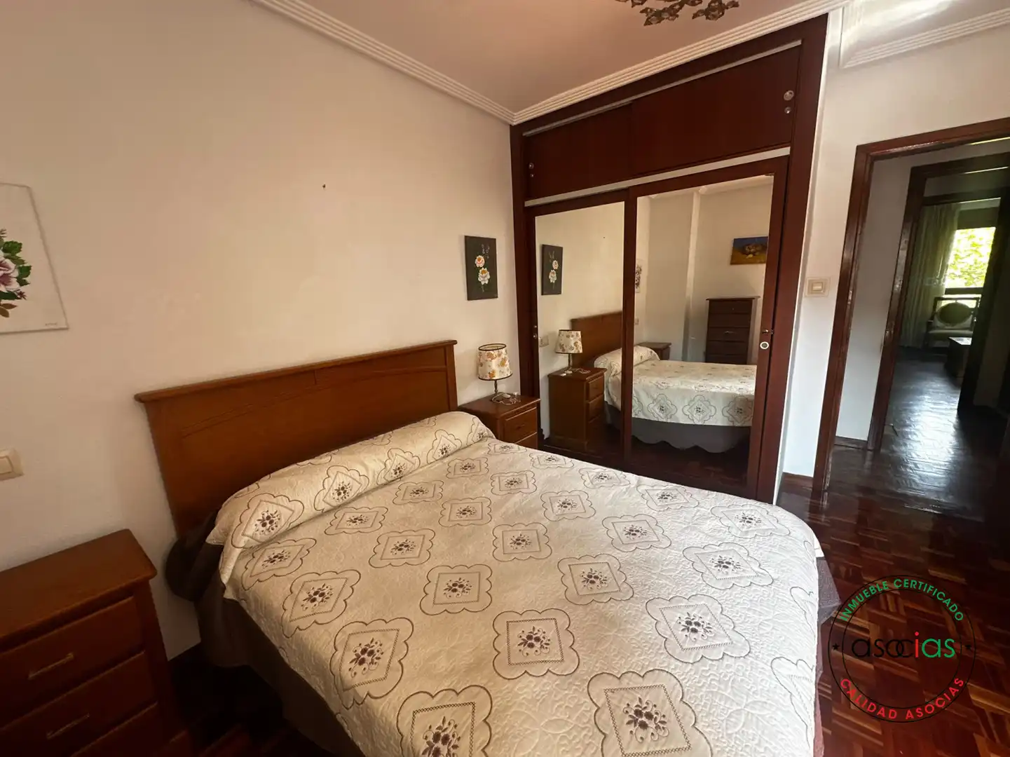 Schlafzimmer von Wohnung zum Verkauf in Langreo mit Heizung, Abstellraum und Balkon