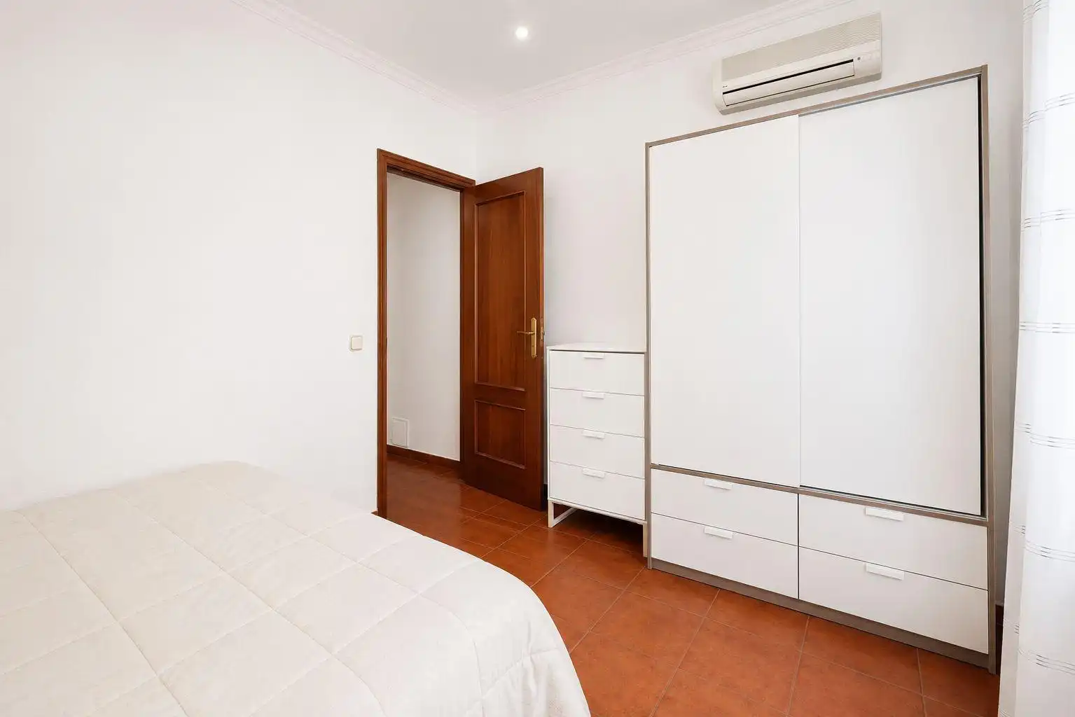 Bedroom of Flat for rent in Madrid  with Heating, Furnished and Balcony