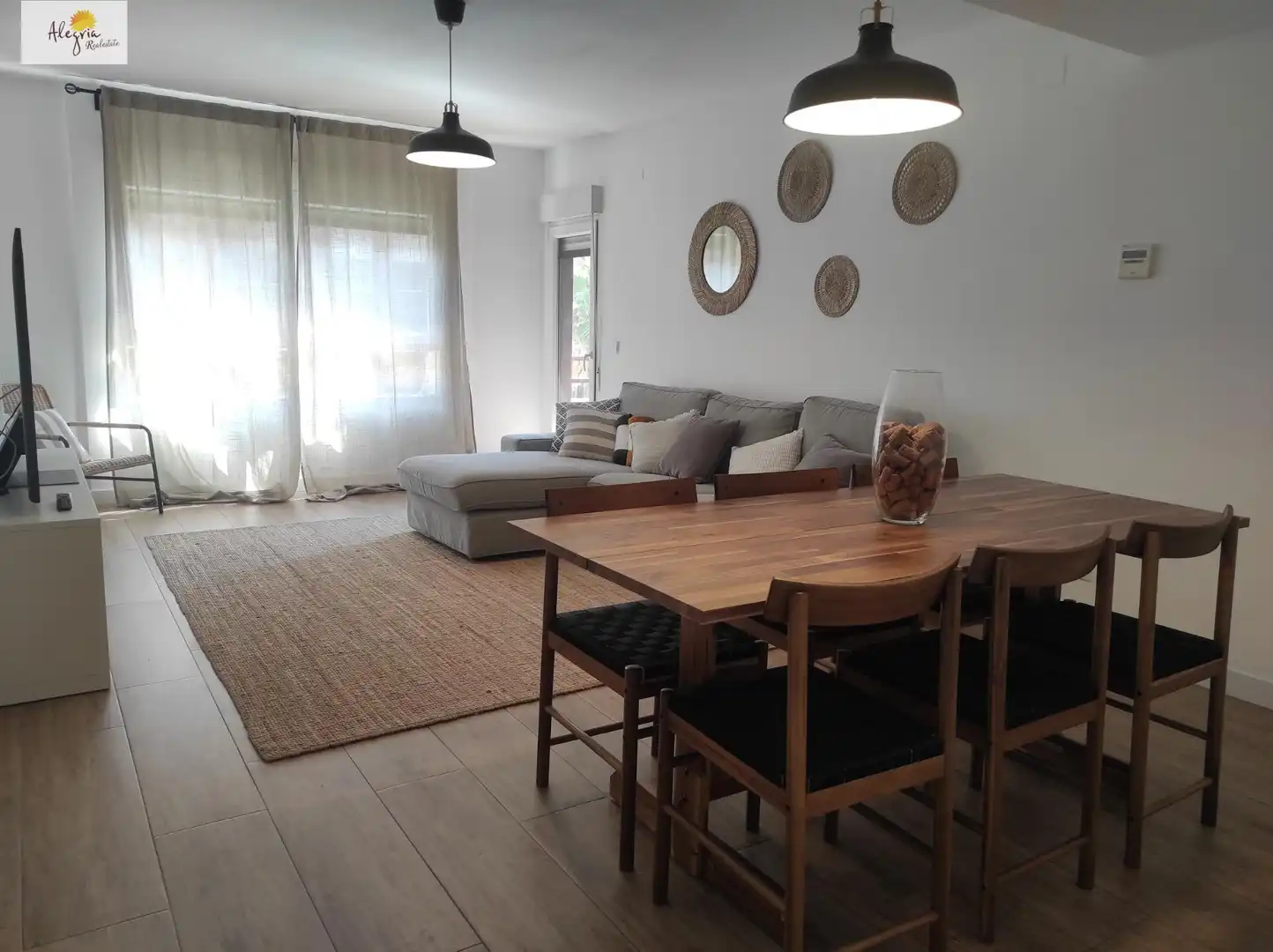 Wohnzimmer von Wohnungen zur Miete in Valencia mit Klimaanlage, Heizung und Terrasse