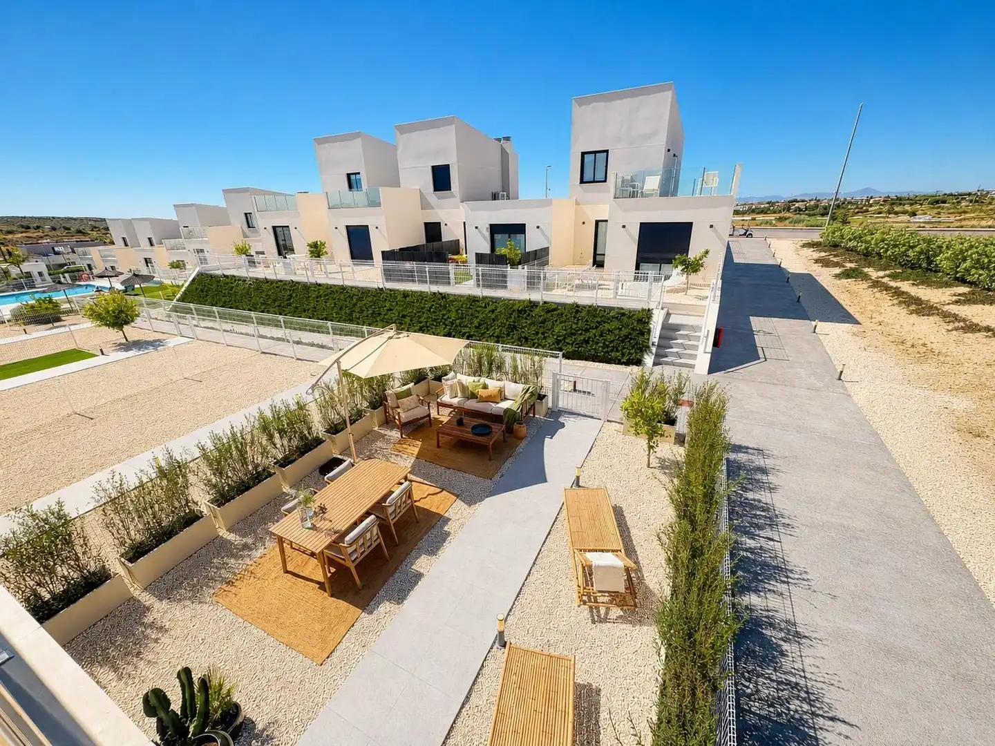 Terraza de Casa adosada en venta en Murcia con Aire acondicionado, Calefacción y Jardín privado