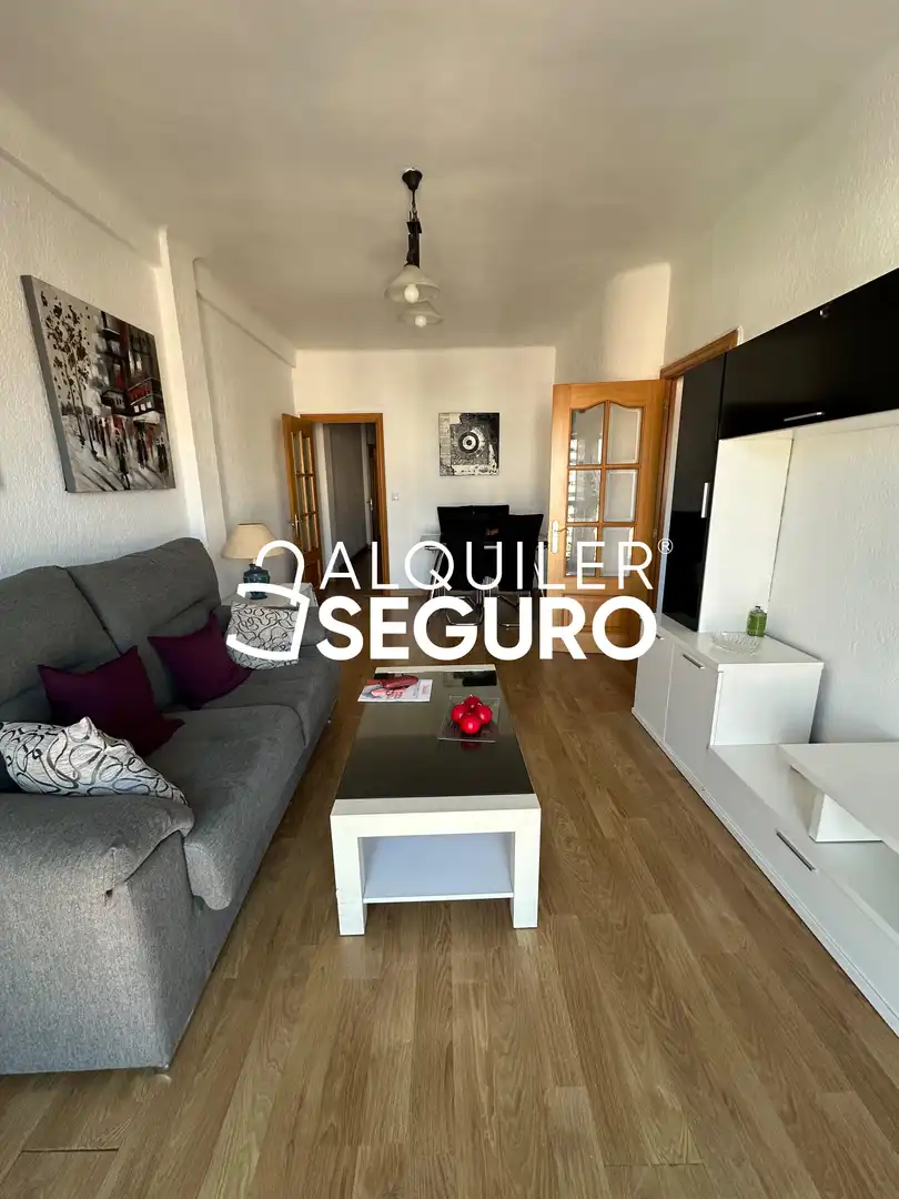 Wohnzimmer von Wohnung zur Miete in Málaga mit Klimaanlage und Möbliert