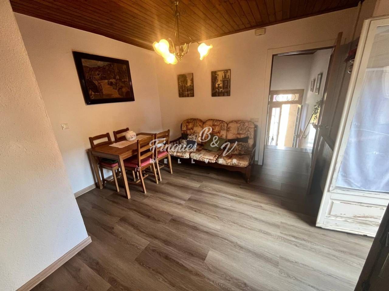 Living room of House or chalet for sale in Montellà i Martinet  with Heating, Parquet flooring and Furnished