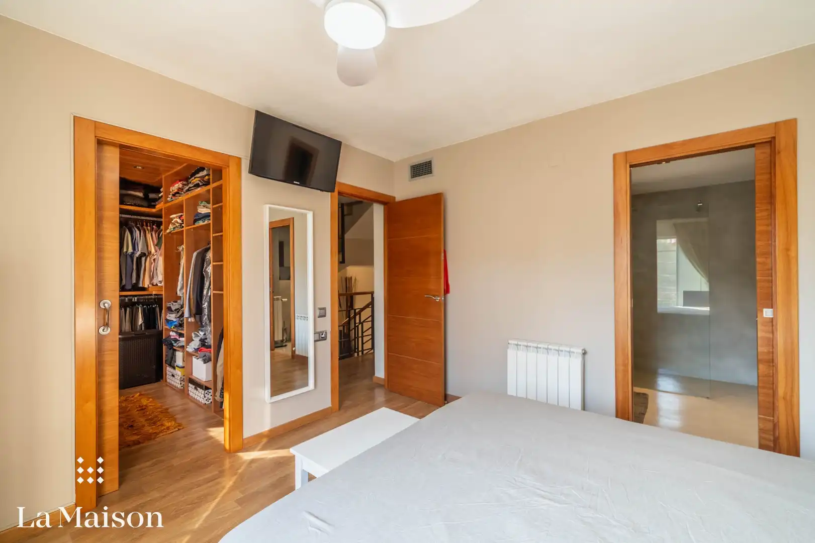 Dormitori de Casa o xalet en venda en Sant Andreu de Llavaneres amb Terrassa i Piscina comunitària