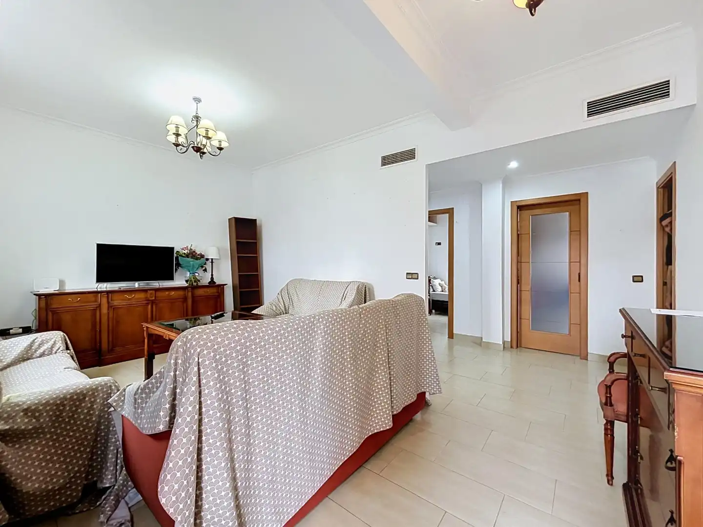 Sala d'estar de Pis en venda en Sevilla amb Aire condicionat i Balcó