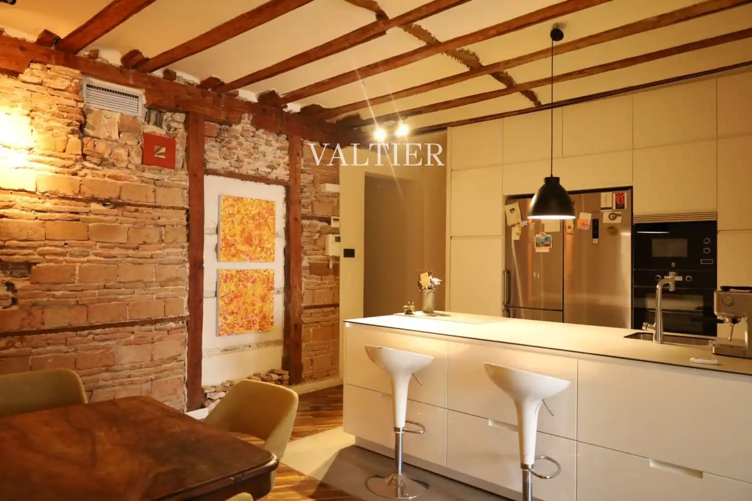 Kitchen of Flat for rent in Madrid  with Air Conditioner, Storage room and Furnished
