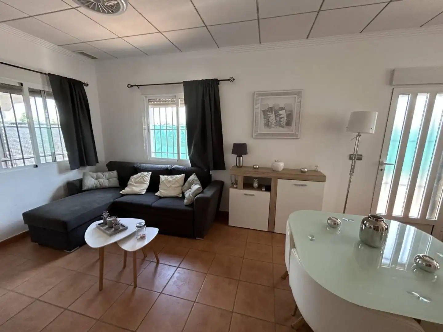 Sala d'estar de Casa o xalet en venda en Cartagena amb Aire condicionat, Jardí privat i Terrassa