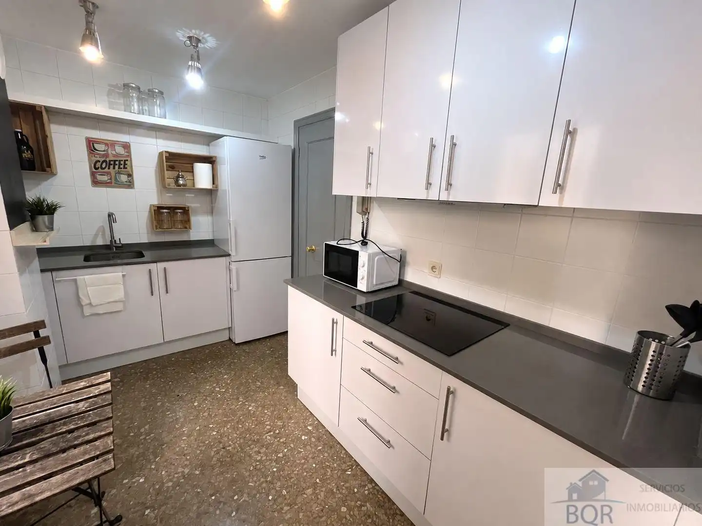 Cocina de Piso de alquiler en Jerez de la Frontera con Aire acondicionado, Terraza y Amueblado