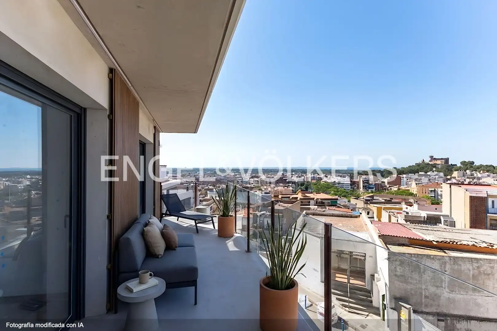 Terrace of Flat for sale in Castelldefels  with Air Conditioner, Heating and Parquet flooring