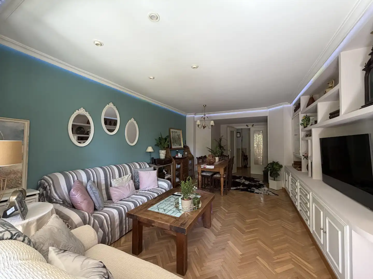 Sala d'estar de Pis en venda en Tres Cantos amb Aire condicionat, Calefacció i Parquet