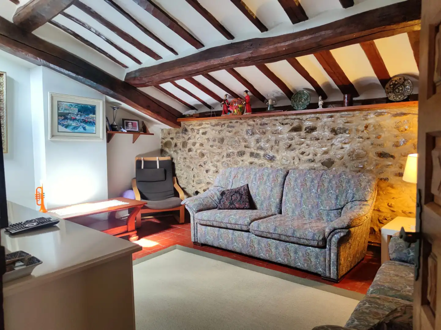 Sala de estar de Apartamento en venta en Ezcaray con Calefacción y Amueblado