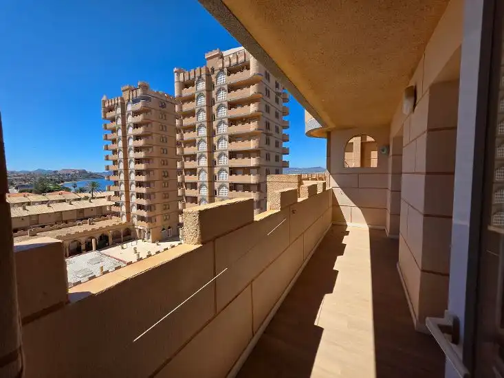 Terrace of Flat for sale in La Manga del Mar Menor  with Furnished, Alarm and Community pool