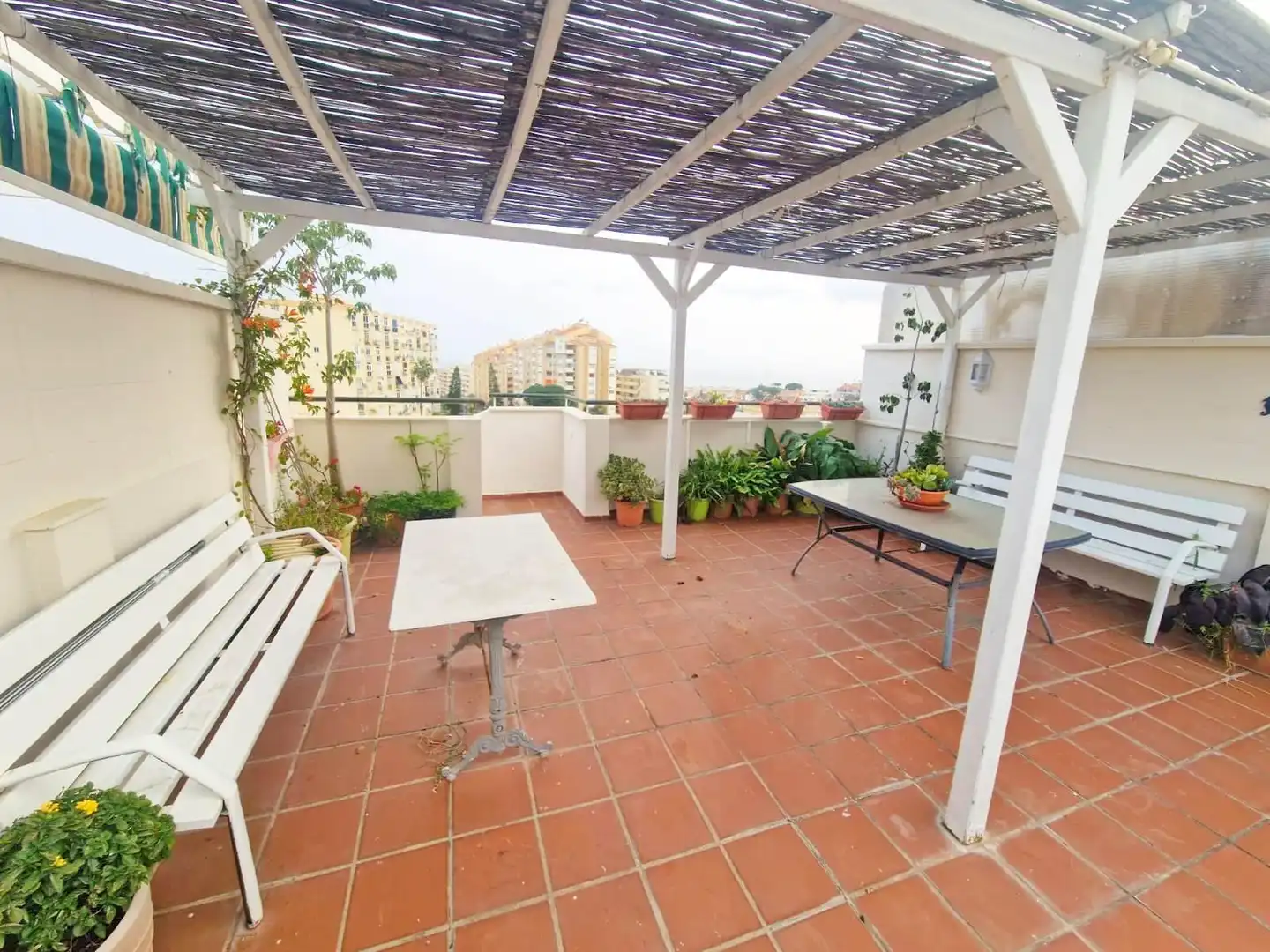 Terrace of Flat for sale in Rincón de la Victoria  with Air Conditioner, Heating and Private garden
