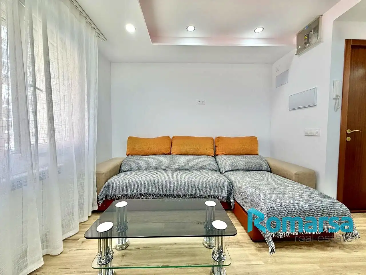 Living room of Flat for sale in Ávila  with Heating, Terrace and Furnished