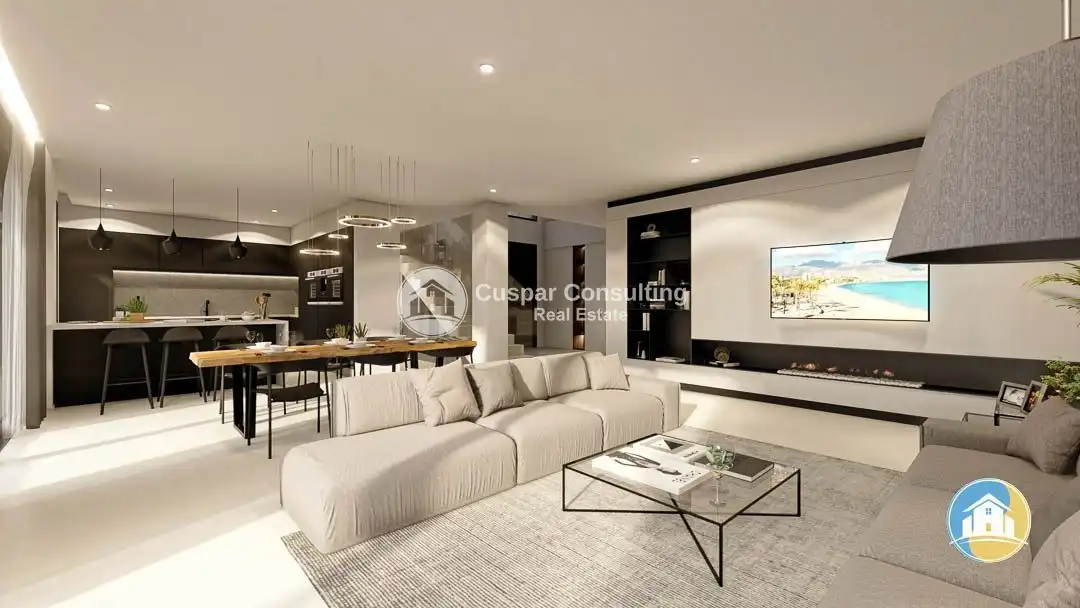 Sala de estar de Casa o chalet en venta en Altea con Aire acondicionado, Calefacción y Jardín privado