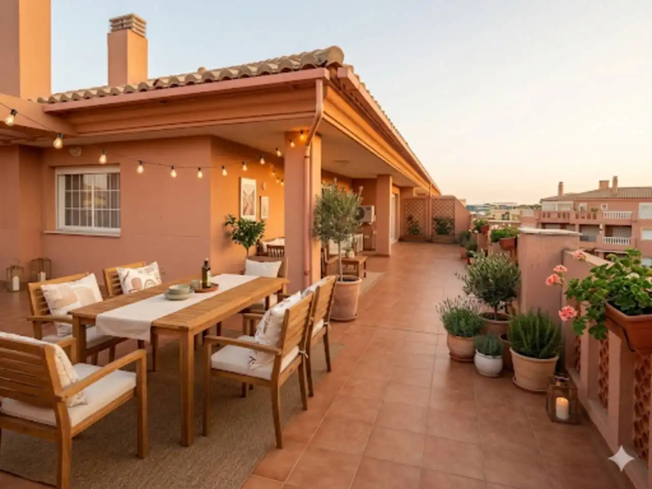 Terrasse von Dachboden zum Verkauf in El Ejido mit Klimaanlage, Heizung und Terrasse