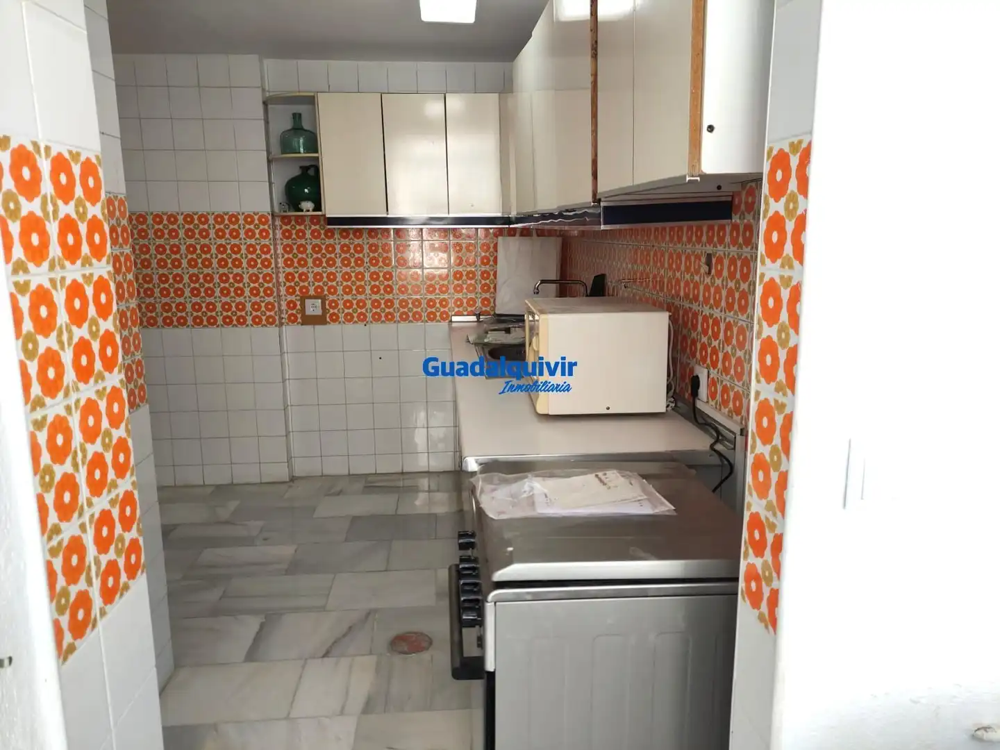 Kitchen of Flat for rent in Sevilla  with Air Conditioner, Furnished and Community pool