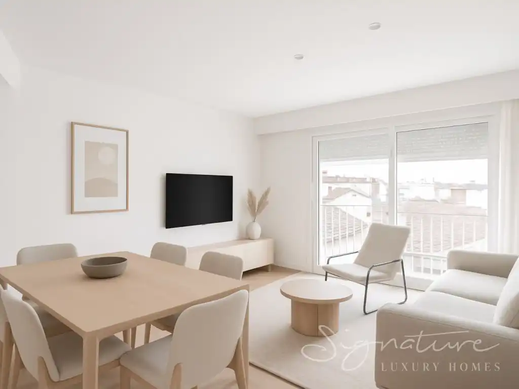 Living room of Attic for sale in Sant Cugat del Vallès  with Air Conditioner, Terrace and Swimming Pool