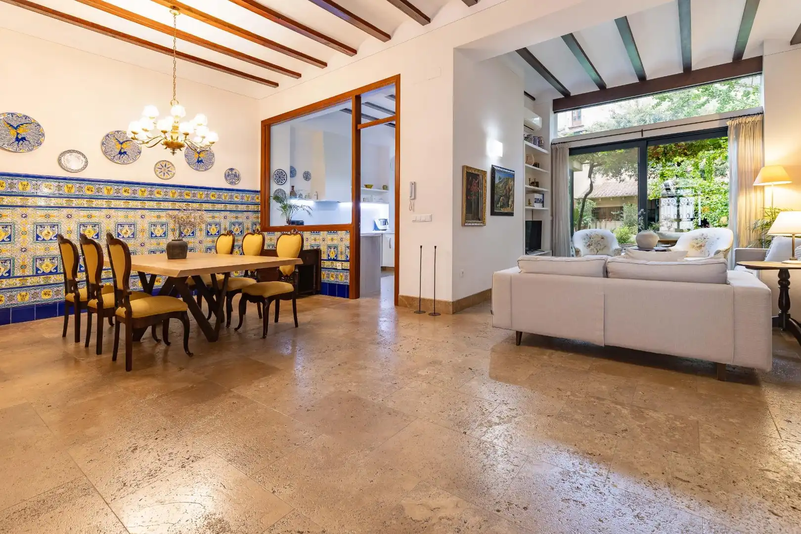 Dining room of Houses for sale in Xàtiva  with Air Conditioner, Private garden and Terrace