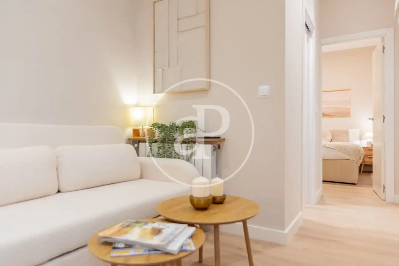 Living room of Flat for rent in  Madrid Capital  with Air Conditioner, Heating and Terrace