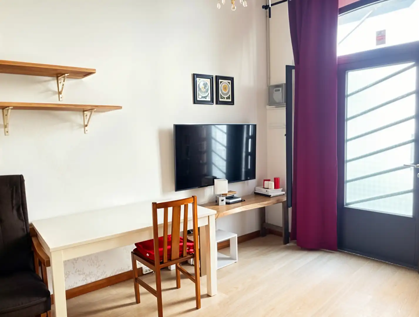 Sala de estar de Piso en venta en Barcelona con Aire acondicionado, Calefacción y Amueblado