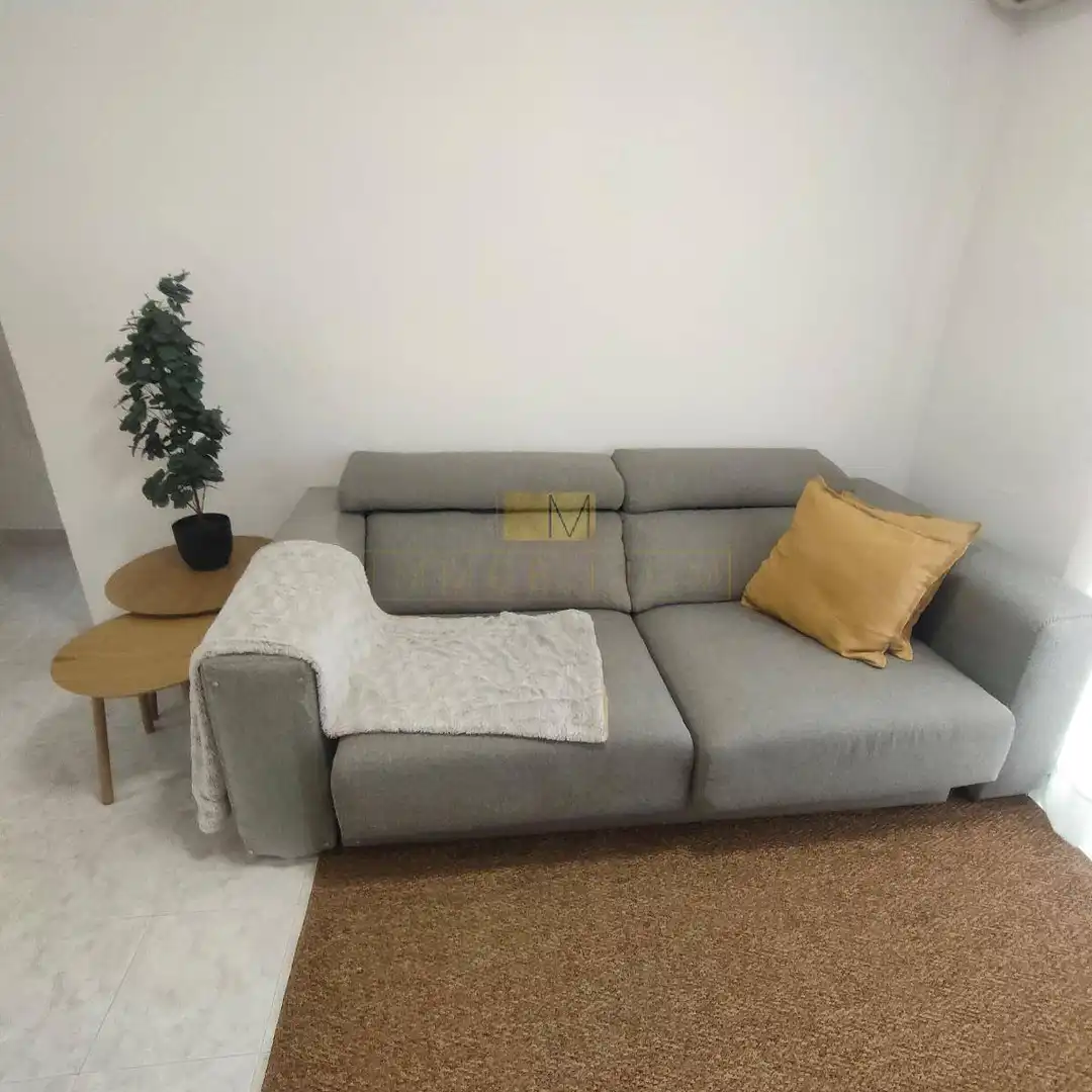 Living room of Flat for rent in Vilanova i la Geltrú  with Air Conditioner and Furnished