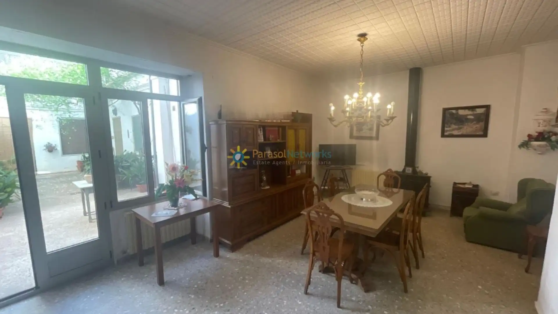 Esszimmer von Einfamilien-Reihenhaus zum Verkauf in Aielo de Malferit mit Heizung, Terrasse und Abstellraum