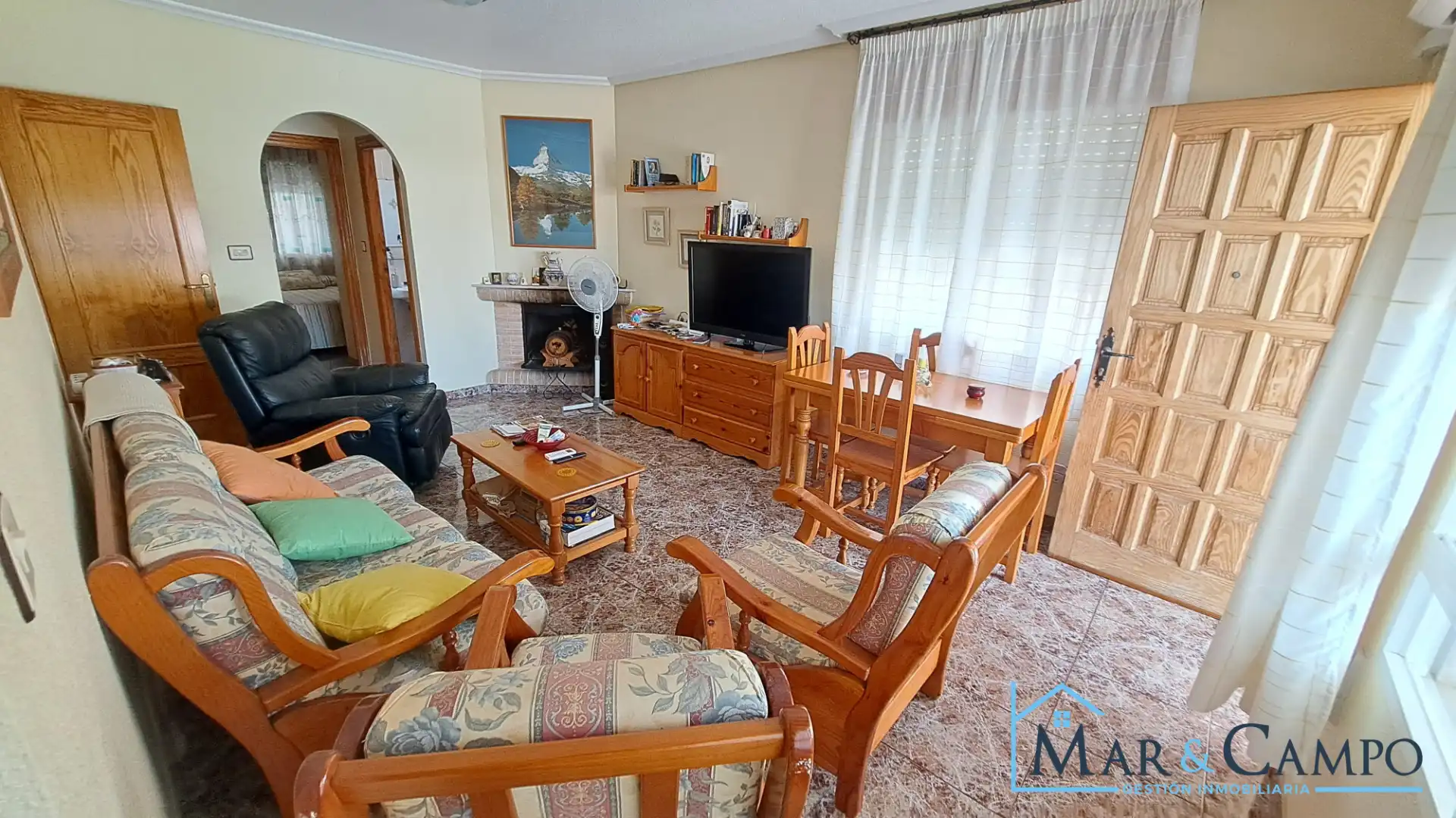 Sala de estar de Casa adosada en venta en Los Alcázares con Aire acondicionado, Jardín privado y Amueblado