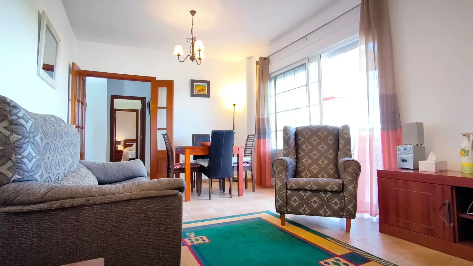 Sala de estar de Apartamento en venta en Ayamonte con Terraza, Amueblado y Piscina comunitaria