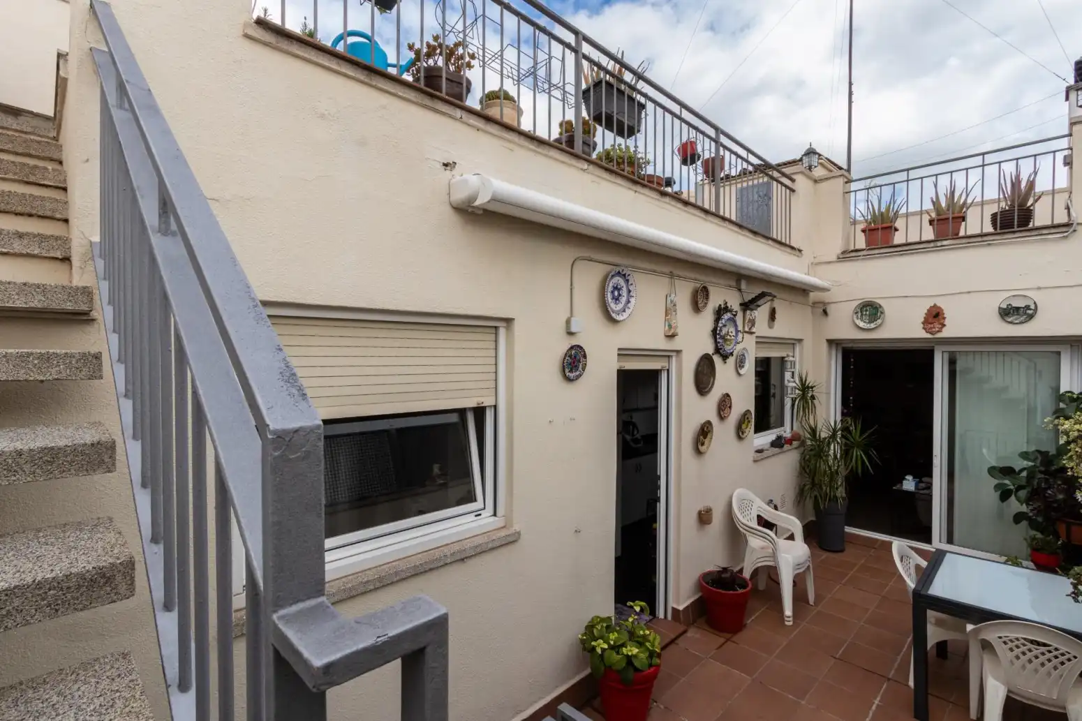 Balcony of Houses for sale in Terrassa  with Heating, Parquet flooring and Terrace