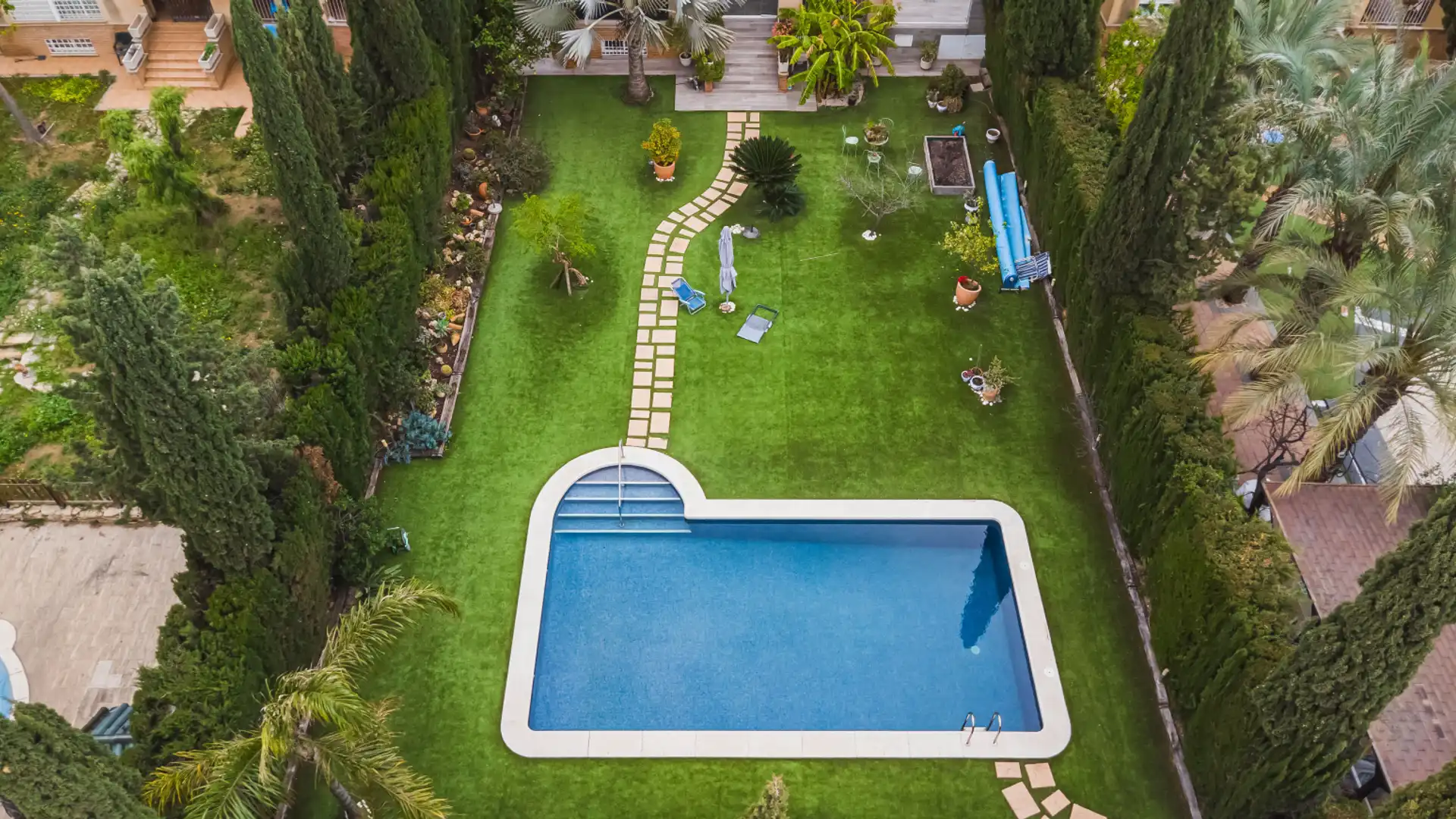 Swimming pool of Houses for sale in  Murcia Capital  with Air Conditioner, Heating and Private garden