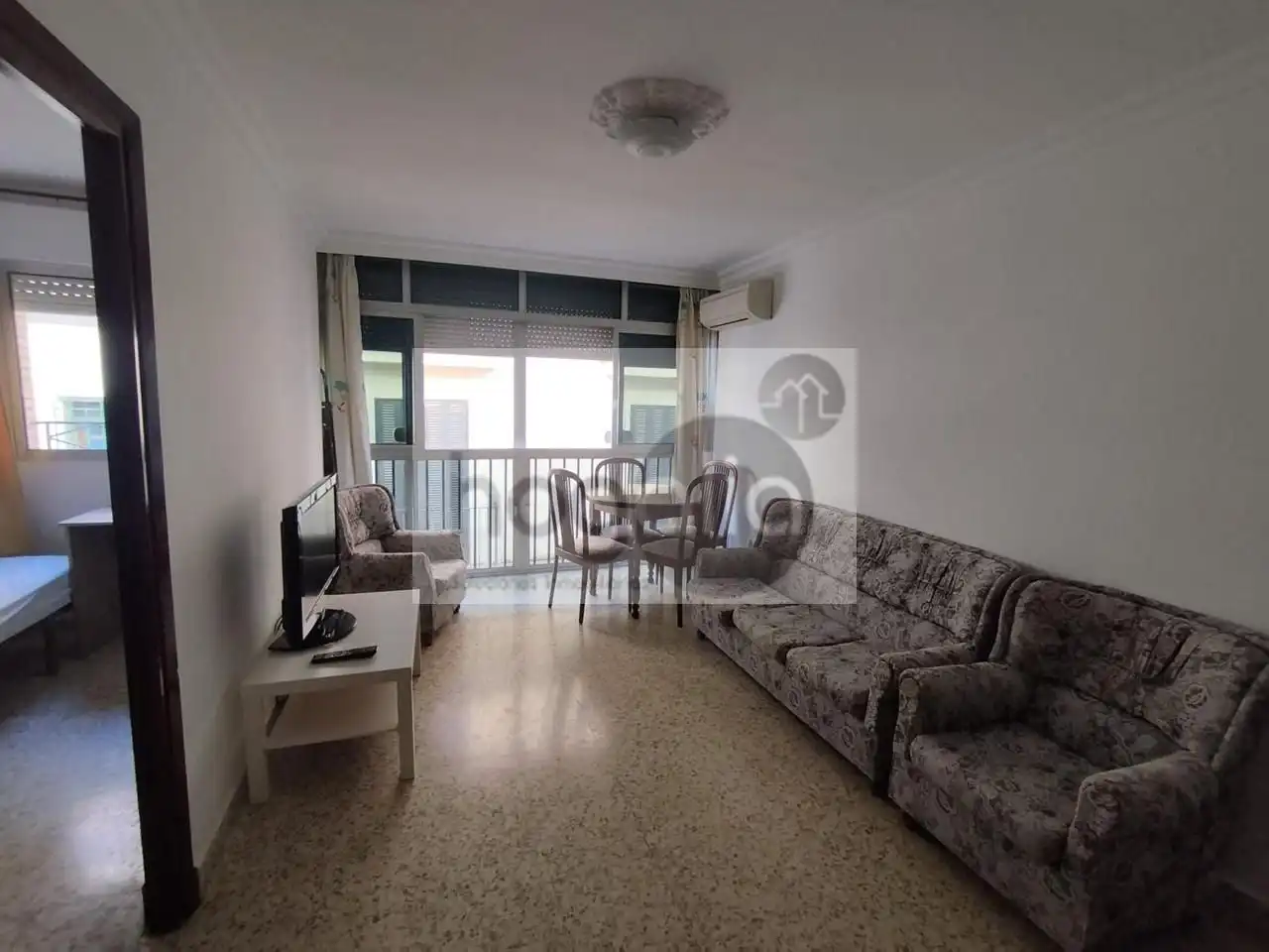 Sala de estar de Piso de alquiler en Sevilla con Aire acondicionado, Amueblado y Balcón