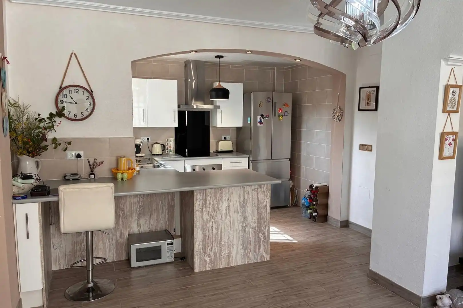 Küche von Haus zur Miete in Orihuela mit Klimaanlage, Heizung und Privatgarten