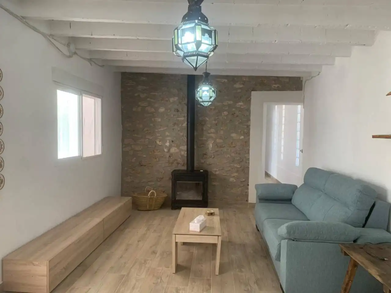 Sala de estar de Finca rústica de alquiler en Ribesalbes con Terraza y Amueblado