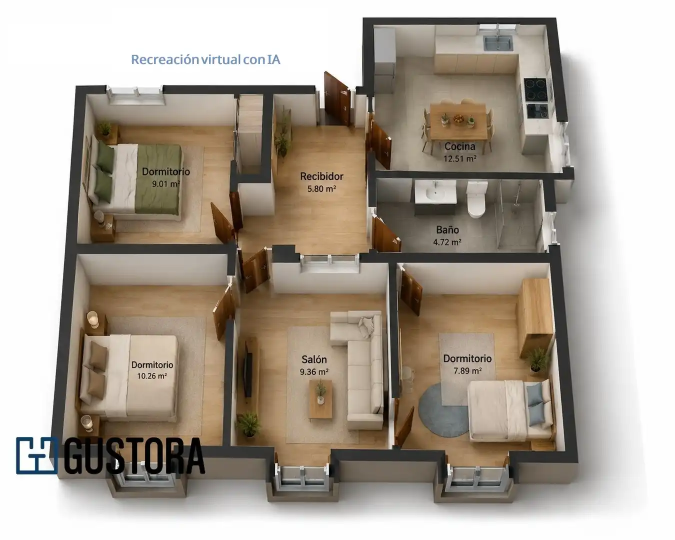 Flat for sale in Donostia - San Sebastián   with Heating, Parquet flooring and Furnished