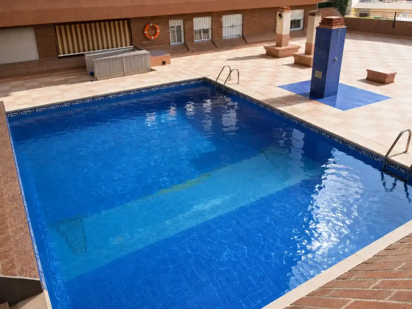 Schwimmbecken von Wohnung zur Miete in Cullera mit Klimaanlage, Schwimmbad und Balkon