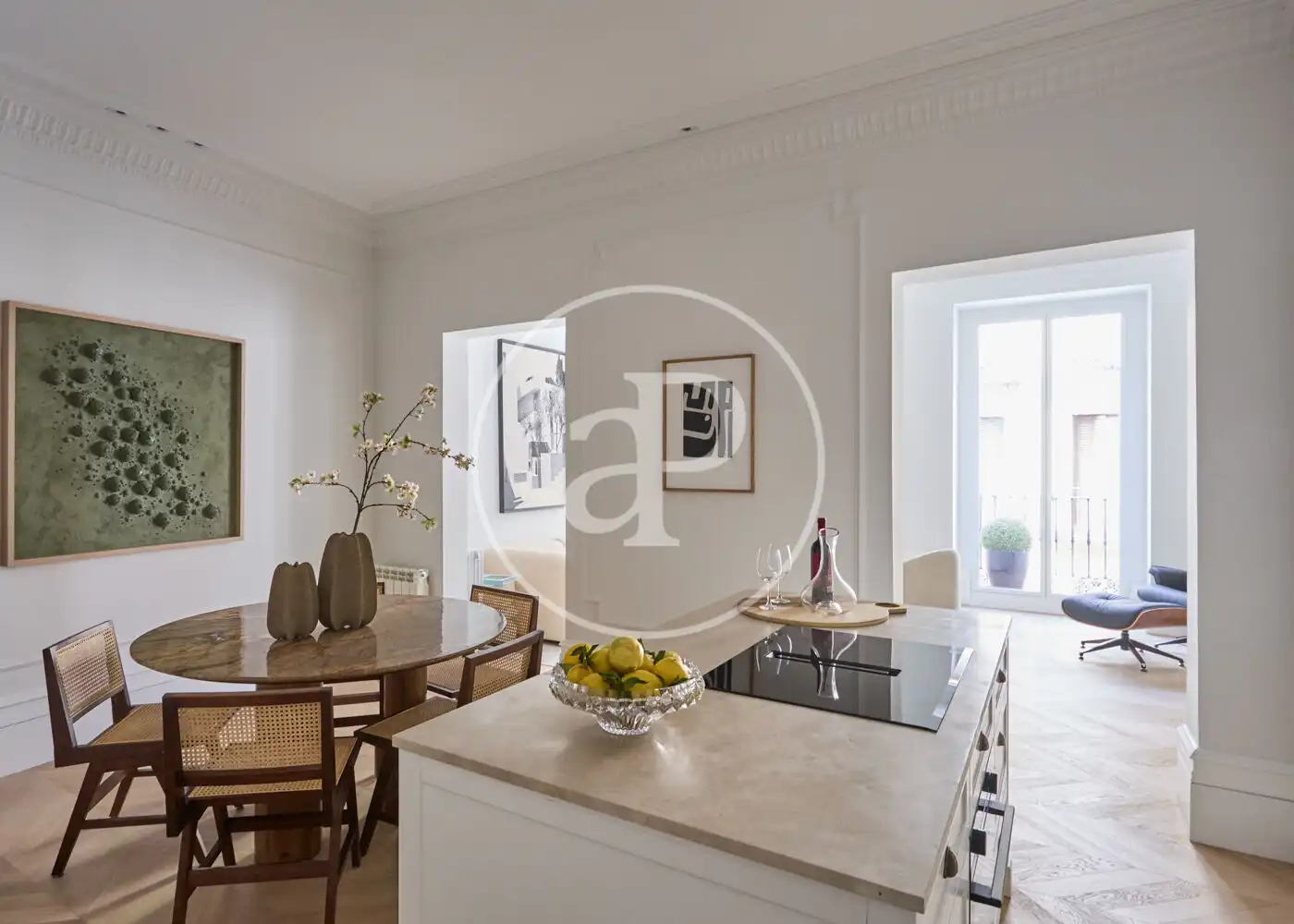 Kitchen of Flat for sale in Madrid  with Air Conditioner, Heating and Balcony