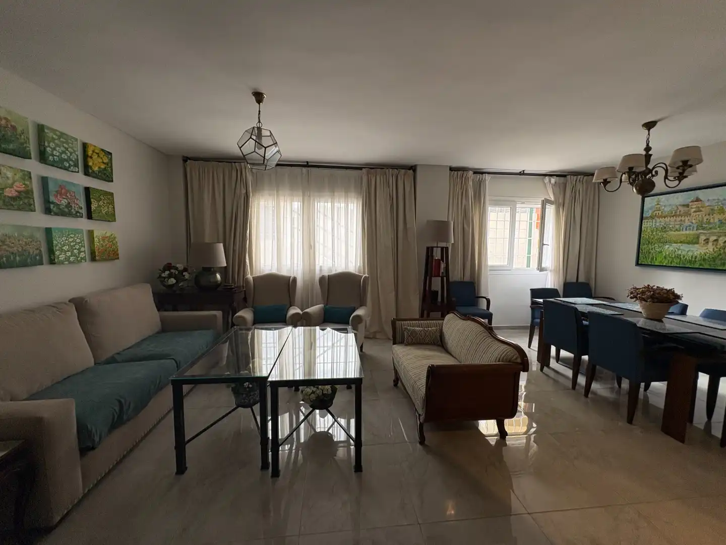 Sala de estar de Piso en venta en Málaga con Aire acondicionado, Amueblado y Horno