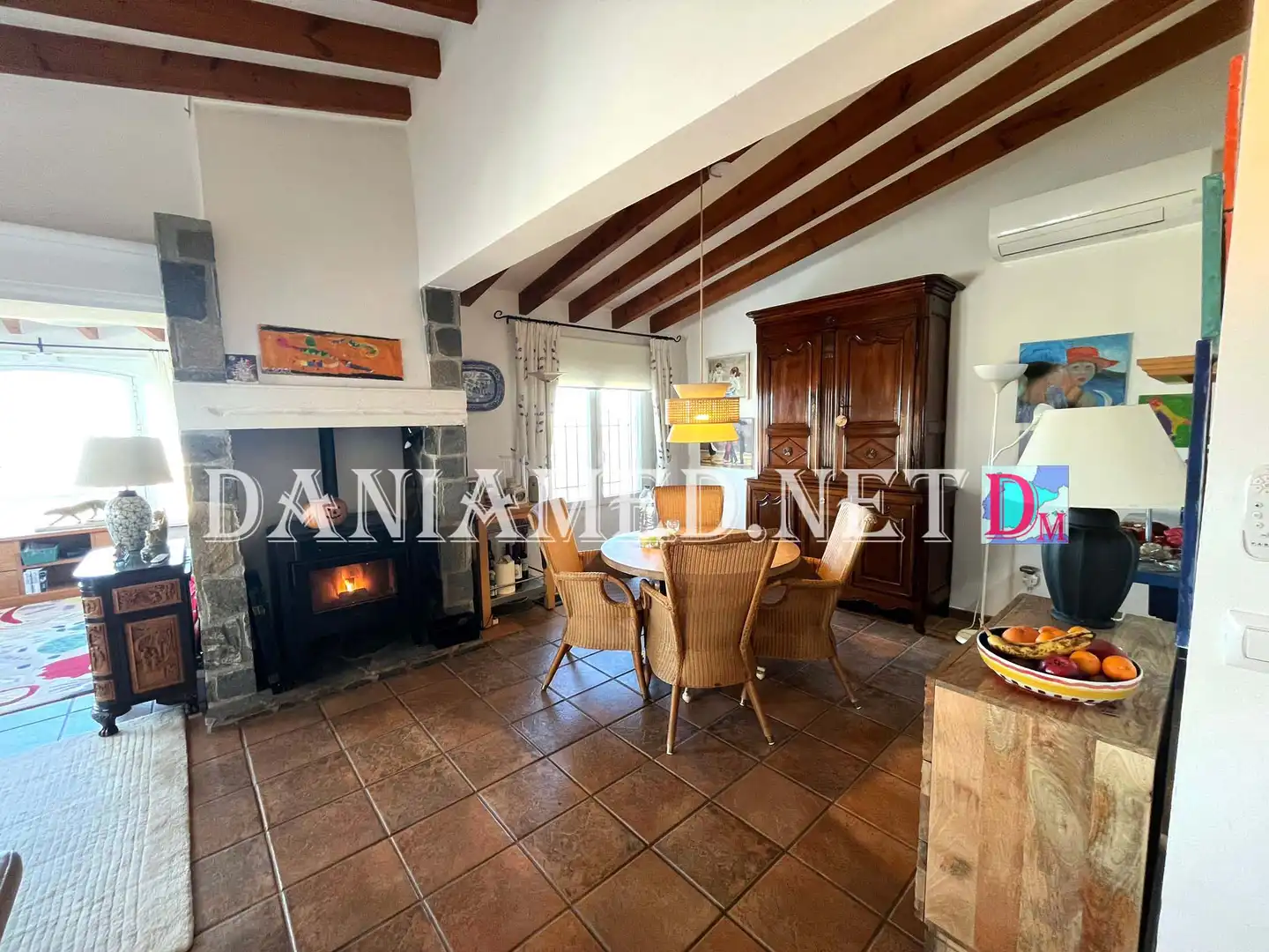 Esszimmer von Haus oder Chalet zum Verkauf in Pego mit Klimaanlage, Heizung und Privatgarten