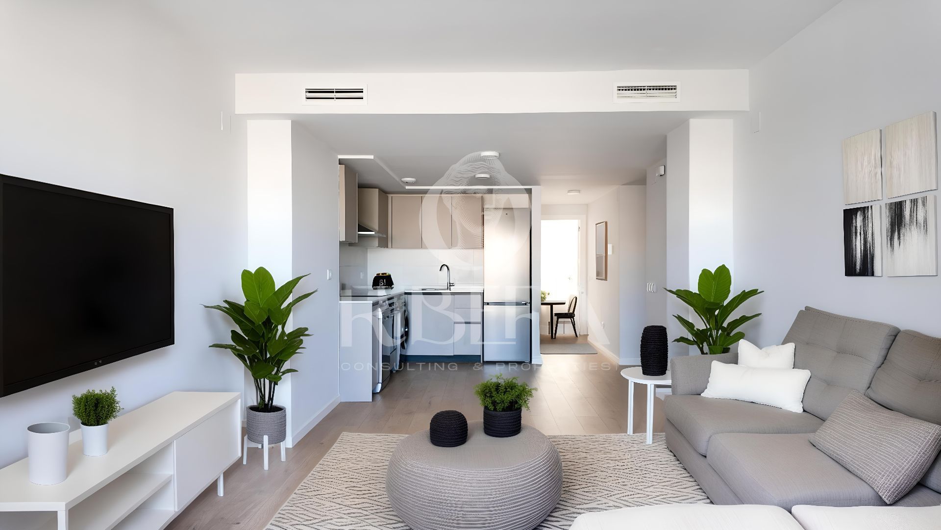 Living room of Flat for sale in Benetússer  with Air Conditioner, Heating and Terrace