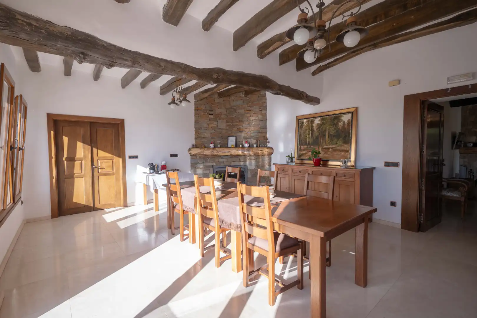 Esszimmer von Country house zum Verkauf in Válor mit Privatgarten, Terrasse und Abstellraum