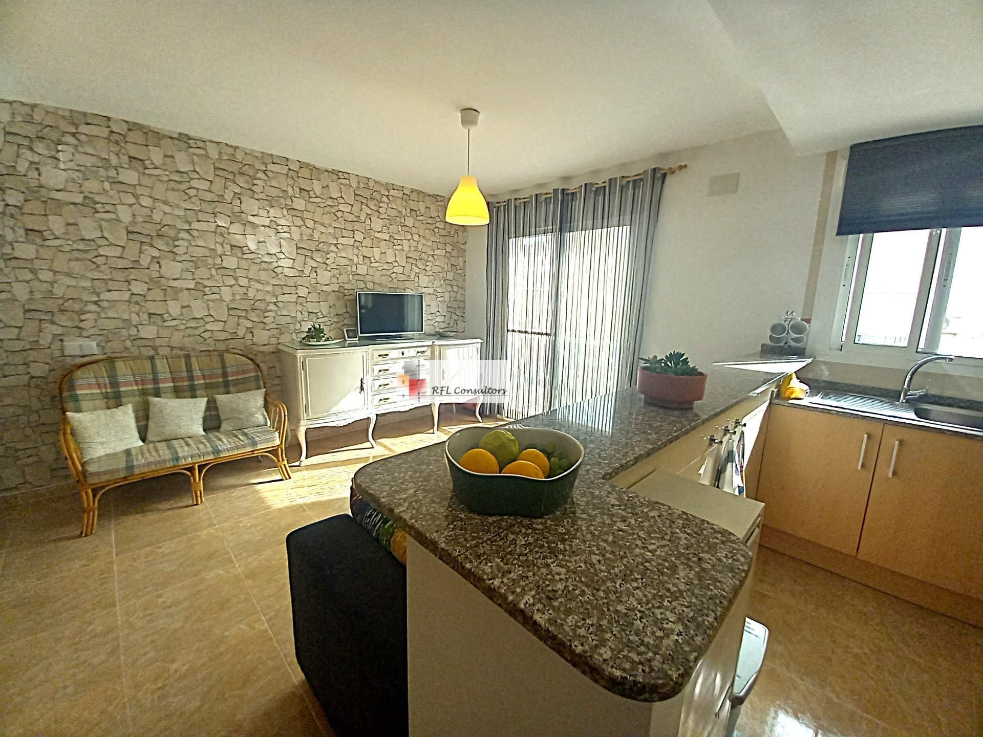 Küche von Dachboden zum verkauf in Sant Jaume d'Enveja mit Klimaanlage, Abstellraum und Balkon