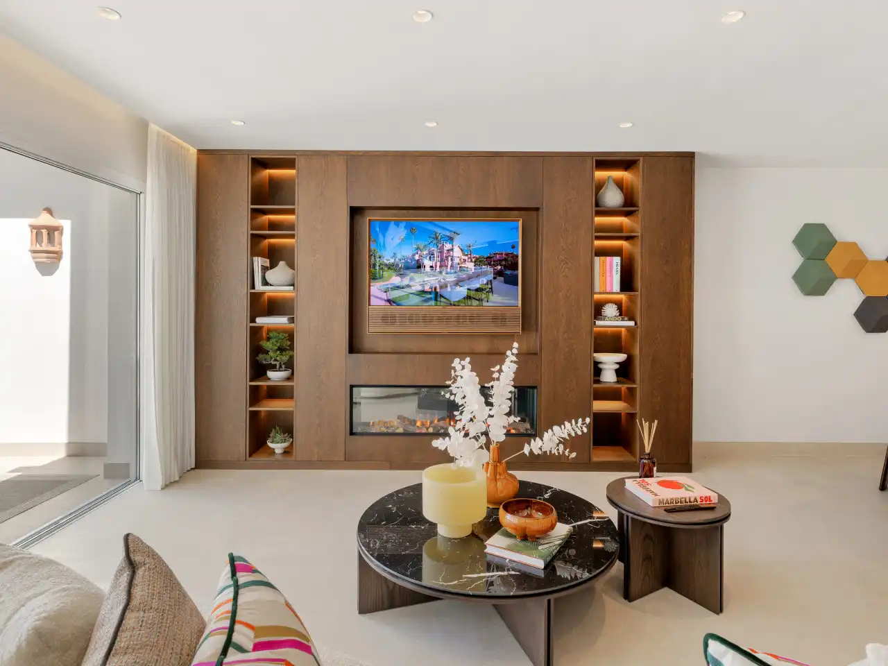 Sala de estar de Piso en venta en Marbella con Aire acondicionado, Calefacción y Terraza
