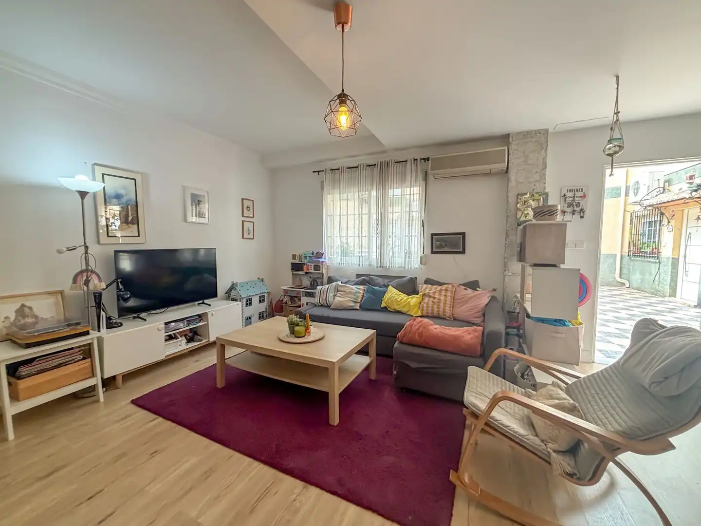 Sala d'estar de Casa adosada en venda en Albolote amb Aire condicionat, Calefacció i Terrassa