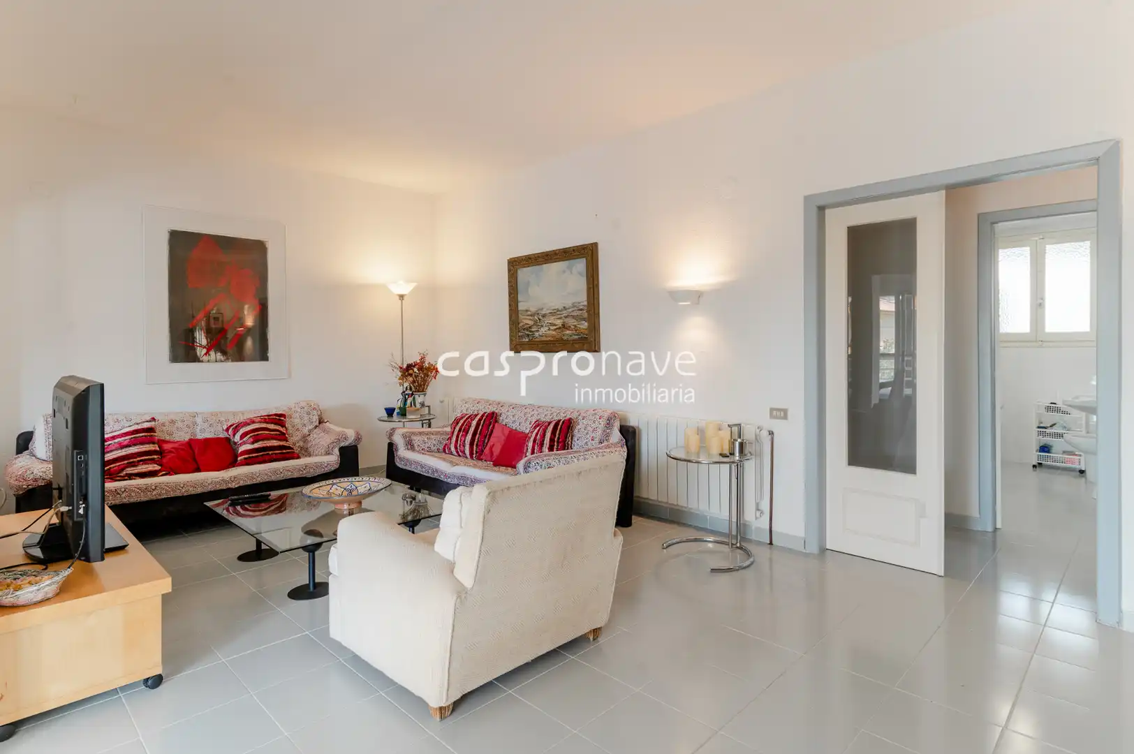 Wohnzimmer von Haus oder Chalet zum Verkauf in Benicasim / Benicàssim mit Heizung, Privatgarten und Terrasse