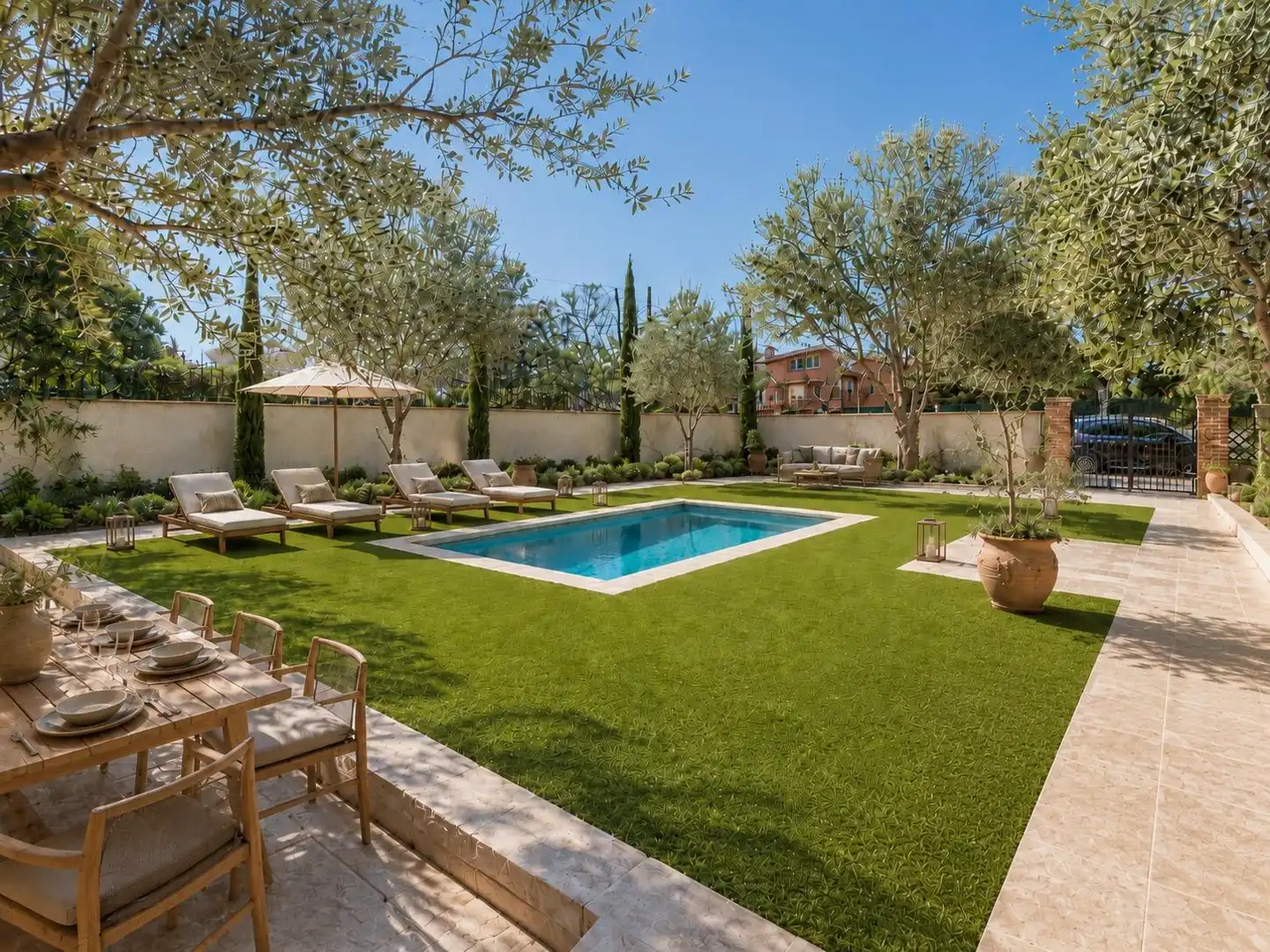 Jardí de Casa o xalet en venda en Sant Cugat del Vallès amb Calefacció, Jardí privat i Parquet